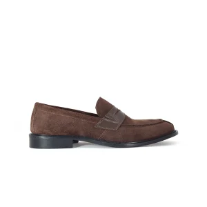 Mocassini in camoscio marrone - Antonio
