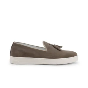 Slip on mocassini camoscio tortora - Diego