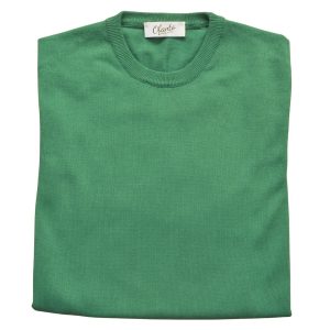 Il Maglioncino in 100% Cotone - Verde Ofanto