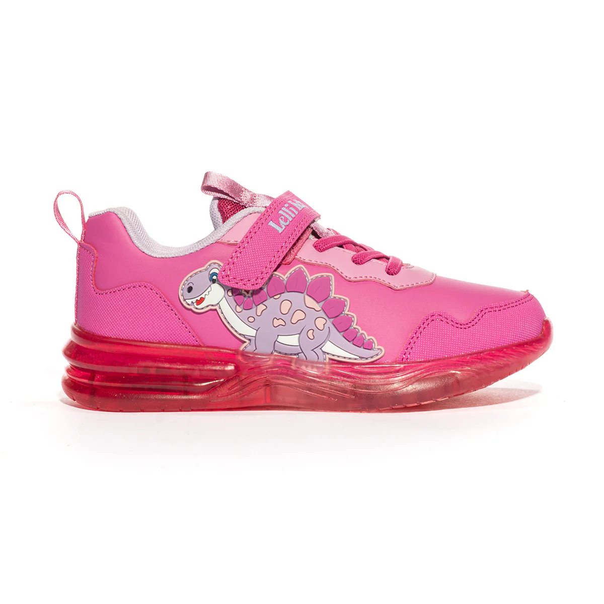 Sneakers Lelli Kelly Dinosauro Rosa Con Luci