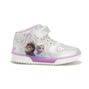 Sneakers Alta Disney Bambina Frozen Silver Con Luci