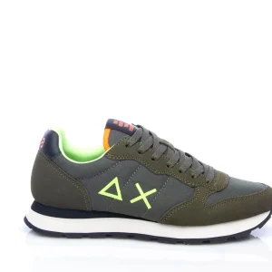 Sneaker Tom fluo militare scuro