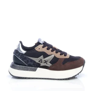 Sneaker Big stargirl mix material nero