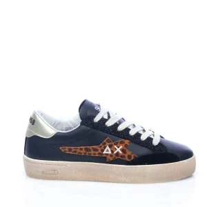 Sneaker Katy leather nero oro