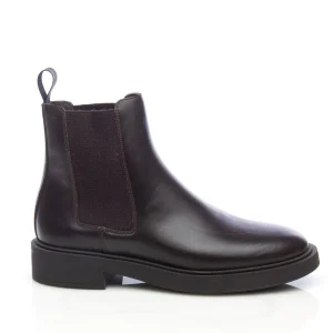 Stivaletto beatles 79L3 in pelle colorblock marrone