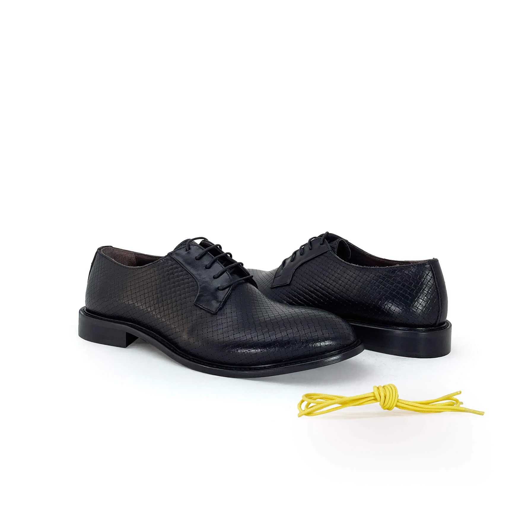 Stringate Derby intrecciate nero - Filiberto - immagine 5