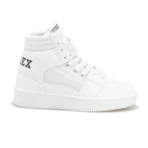 Sneakers Pyrex Bambino In Eco Leather / Mesh Bianca