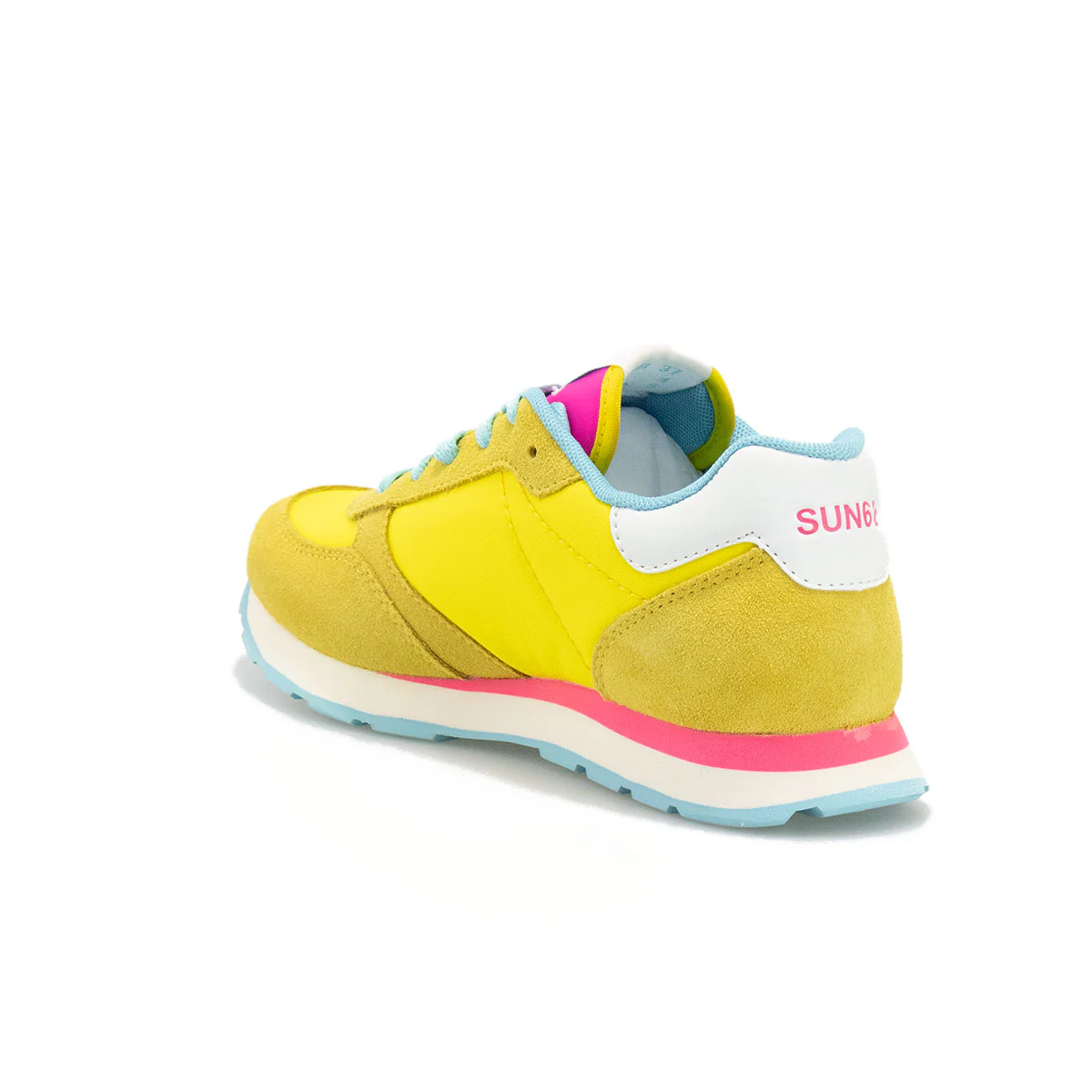 Sneakers Sun 68 Girl'S Ally Solid Nylon Gialle Nere - immagine 5