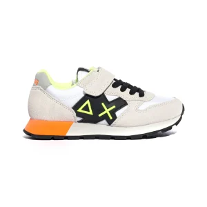 Sneakers Sun 68 Boy'S Jaki Fluo Kid Bianco