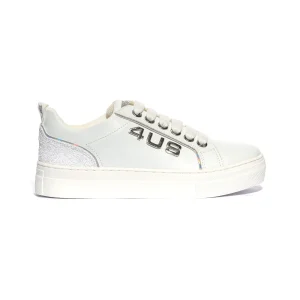 Sneakers 4US 42741 Bianche Argento