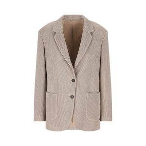 BRUNELLO CUCINELLI Giacca In Maglia Di Cotone E Viscosa Sparkling