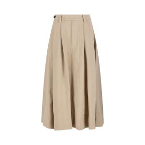 BRUNELLO CUCINELLI Gonna Sartorial In Twill Fluid