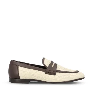BRUNELLO CUCINELLI Mocassini In Rafia Techno E Pelle