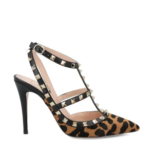 VALENTINO GARAVANI Décolleté Con Cinturini Rockstud In Vitello