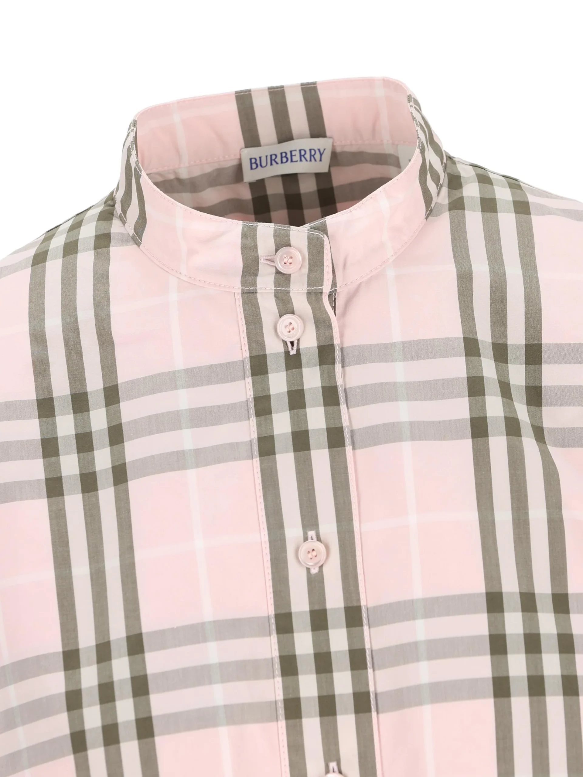 BURBERRY Abito In Cotone Check - immagine 5