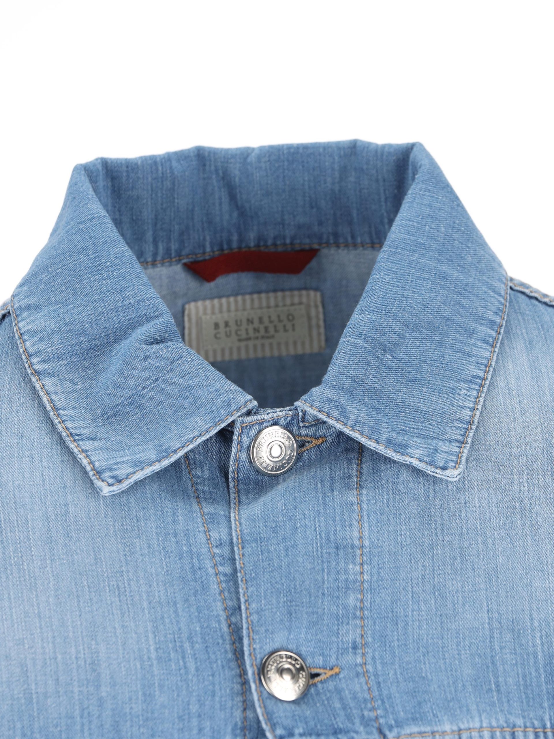 BRUNELLO CUCINELLI Giubbino in Denim - immagine 4