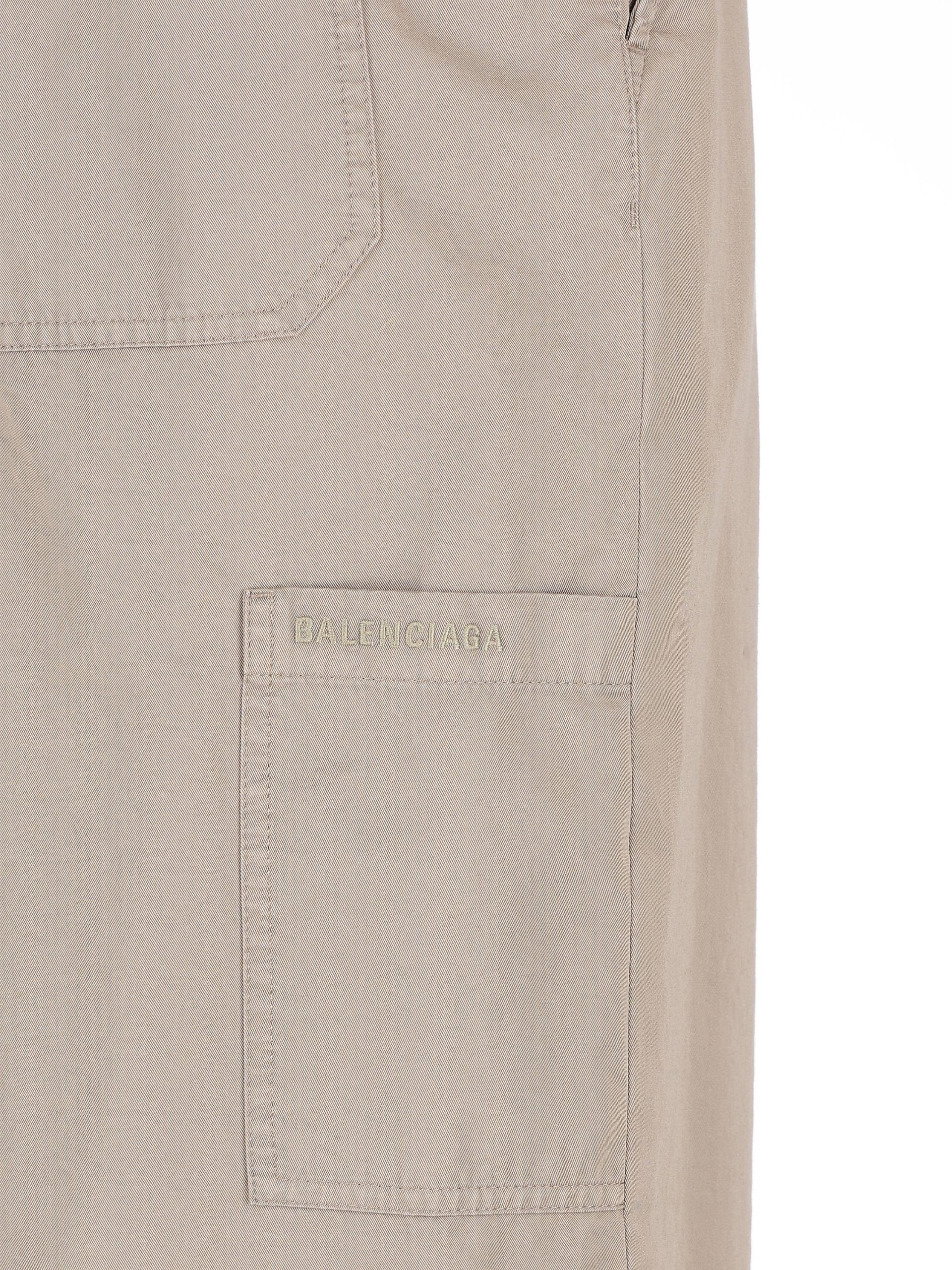 BALENCIAGA Pantaloni Workwear In Twill Di Cotone - immagine 4