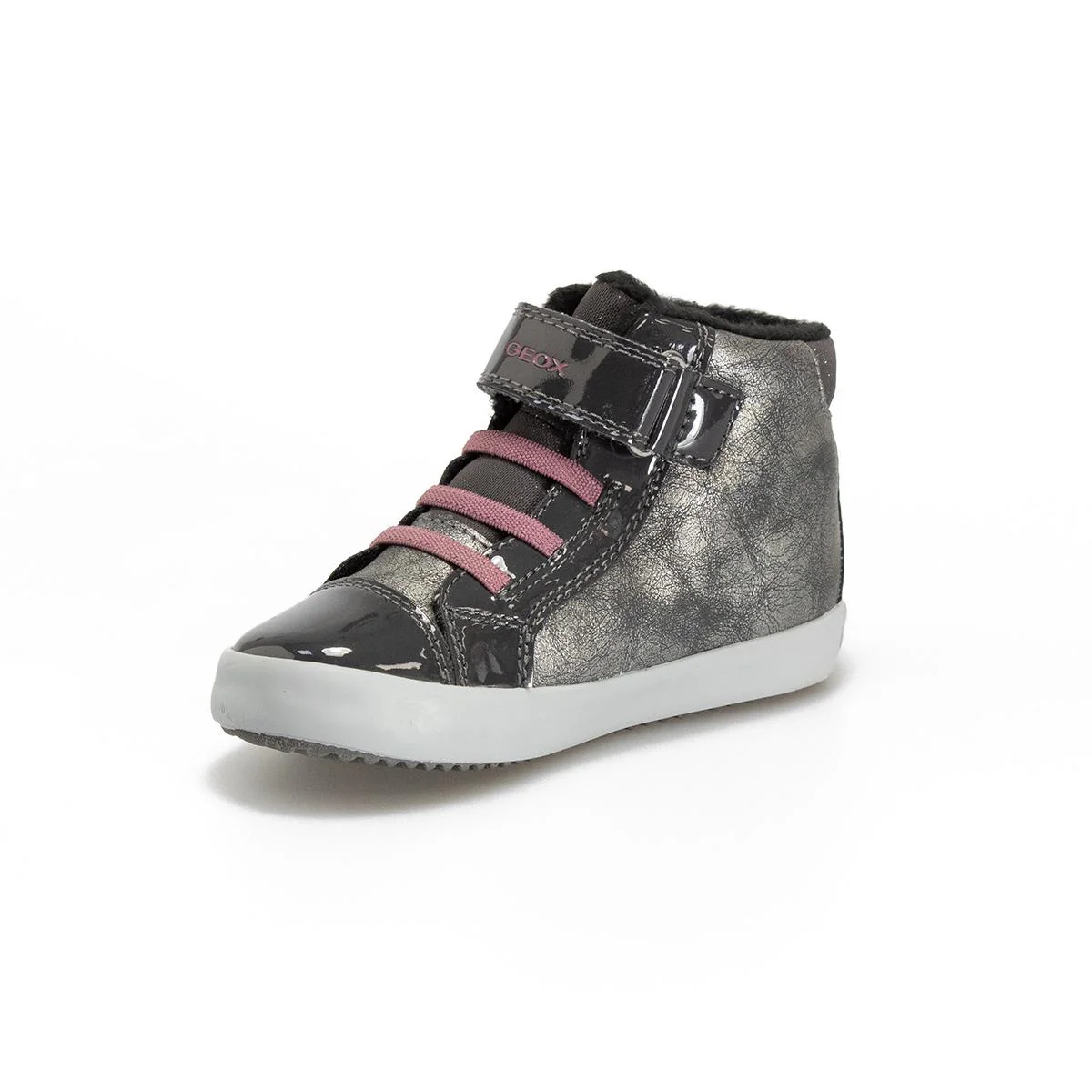 Sneakers Geox Bambina Grigia Con Pelliccia - immagine 4