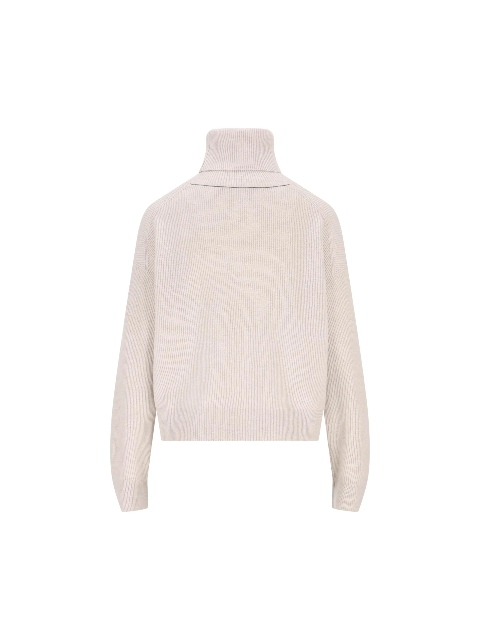 BRUNELLO CUCINELLI Maglia In Lana Vergine, Cashmere E Seta - immagine 3