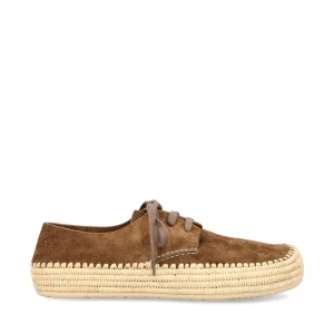 LOEWE Stringata Rio In Camoscio E Rafia