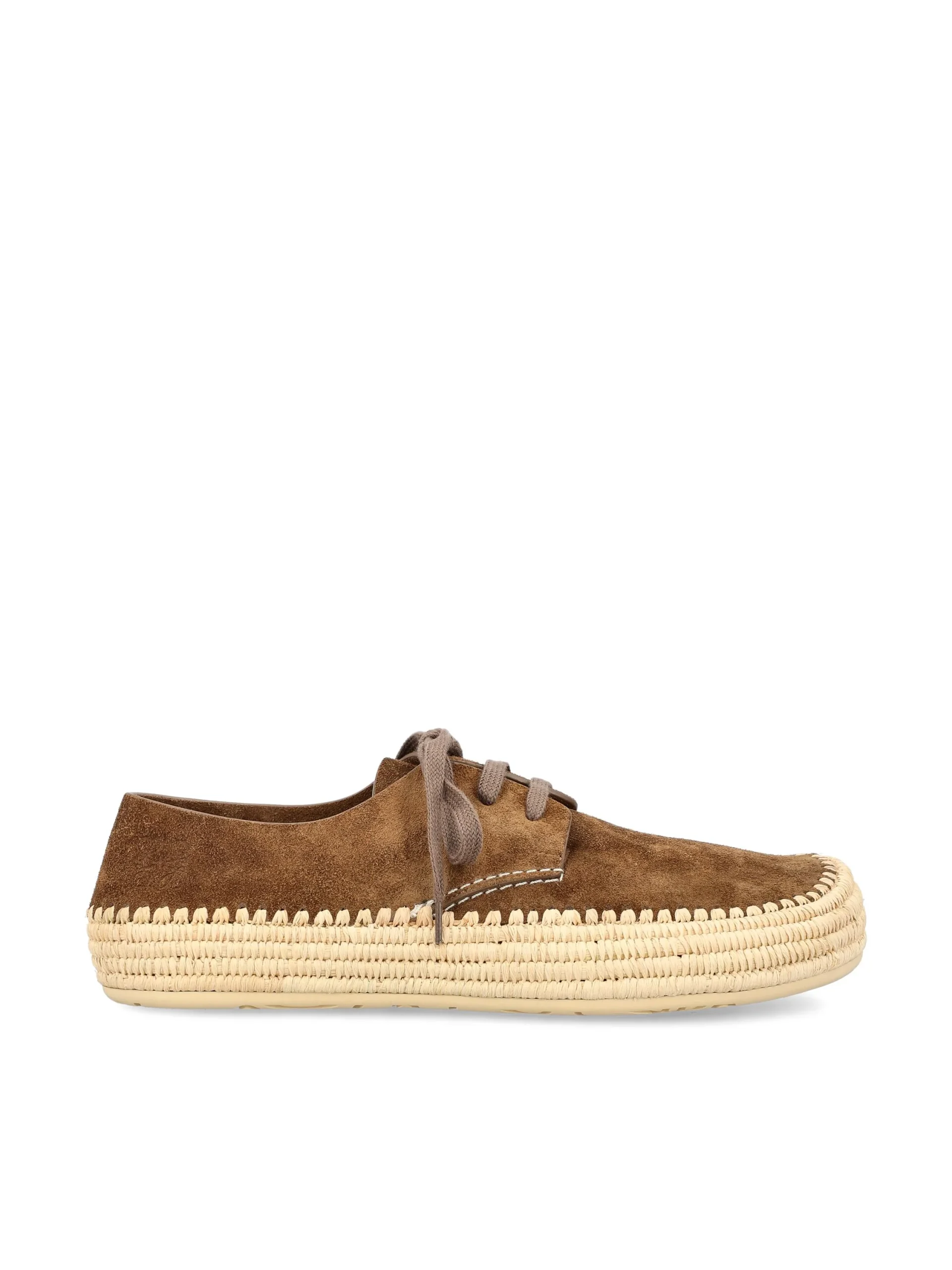LOEWE Stringata Rio In Camoscio E Rafia