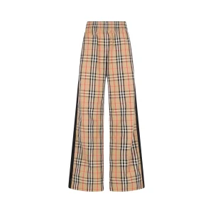 BURBERRY Pantaloni In Cotone Check