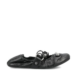 BALENCIAGA Ballerine City In Pelle Di Agnello Arena