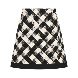 VALENTINO GARAVANI Gonna In Damier Tweed
