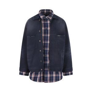 BALENCIAGA Giacca-Camicia Patched In Denim
