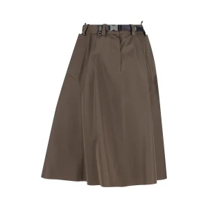 PRADA Gonna Ampia In Tela Tecnica