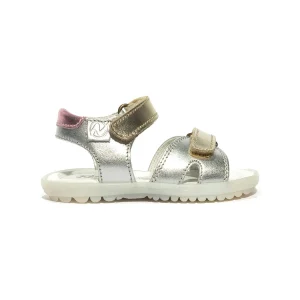 Sandali naturino sun silver platinum pink