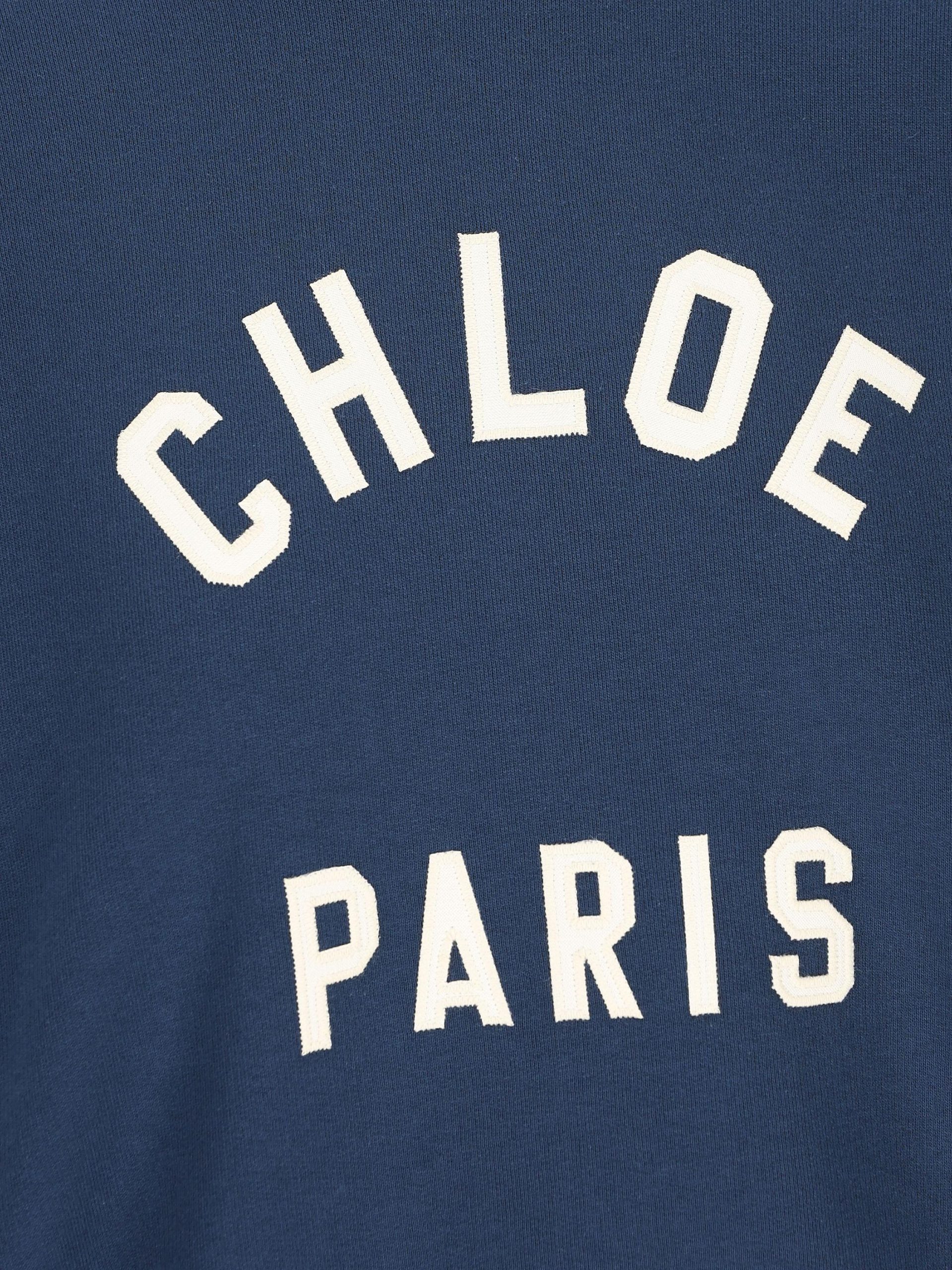 CHLOE' Pullover Con Logo In Cotone - immagine 4