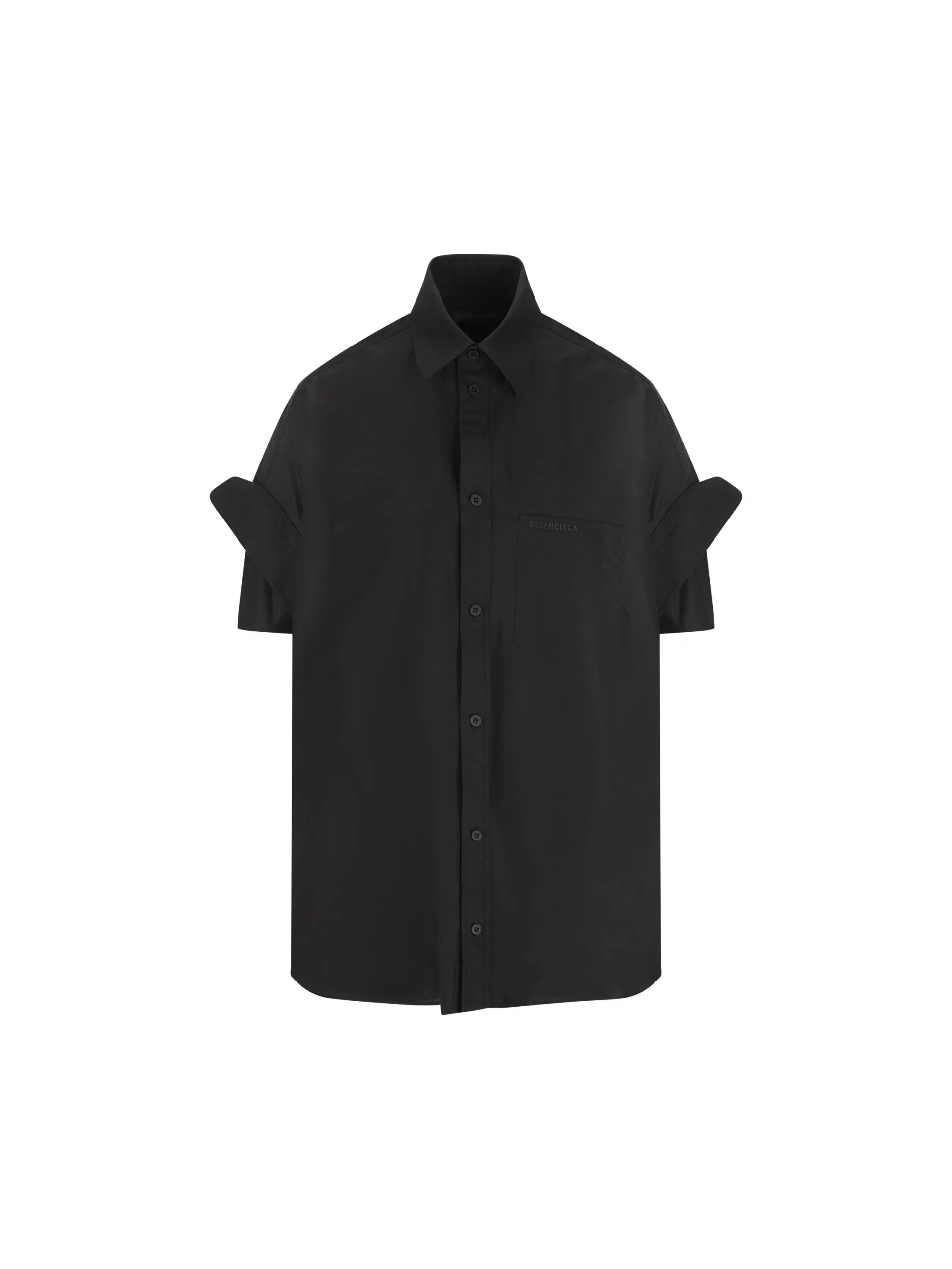 BALENCIAGA Camicia In Popeline Di Cotone