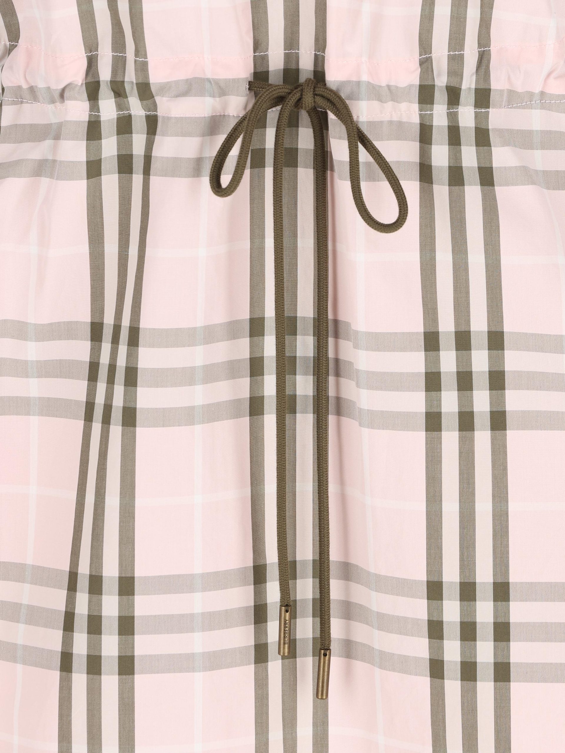 BURBERRY Abito In Cotone Check - immagine 4
