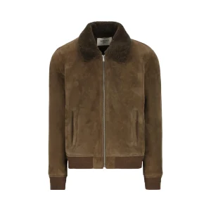 SAINT LAURENT Bomber In Suede