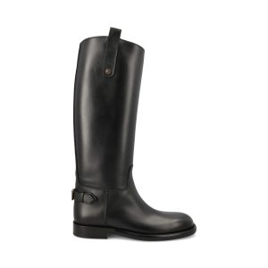 BURBERRY Stivali Cavalier In Pelle