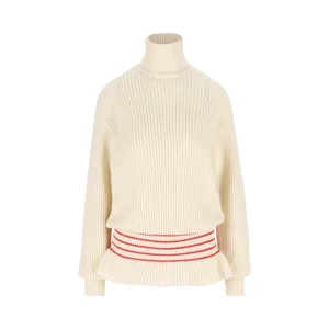 CHLOE' Pullover Dolcevita In Maglia Di Lana E Mohair