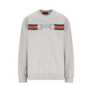GUCCI Felpa In Cotone Spazzolato
