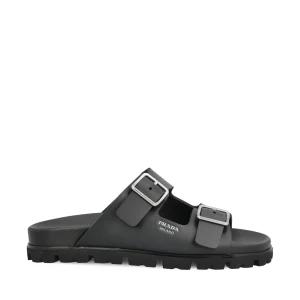 PRADA Sandali Slider In Pelle
