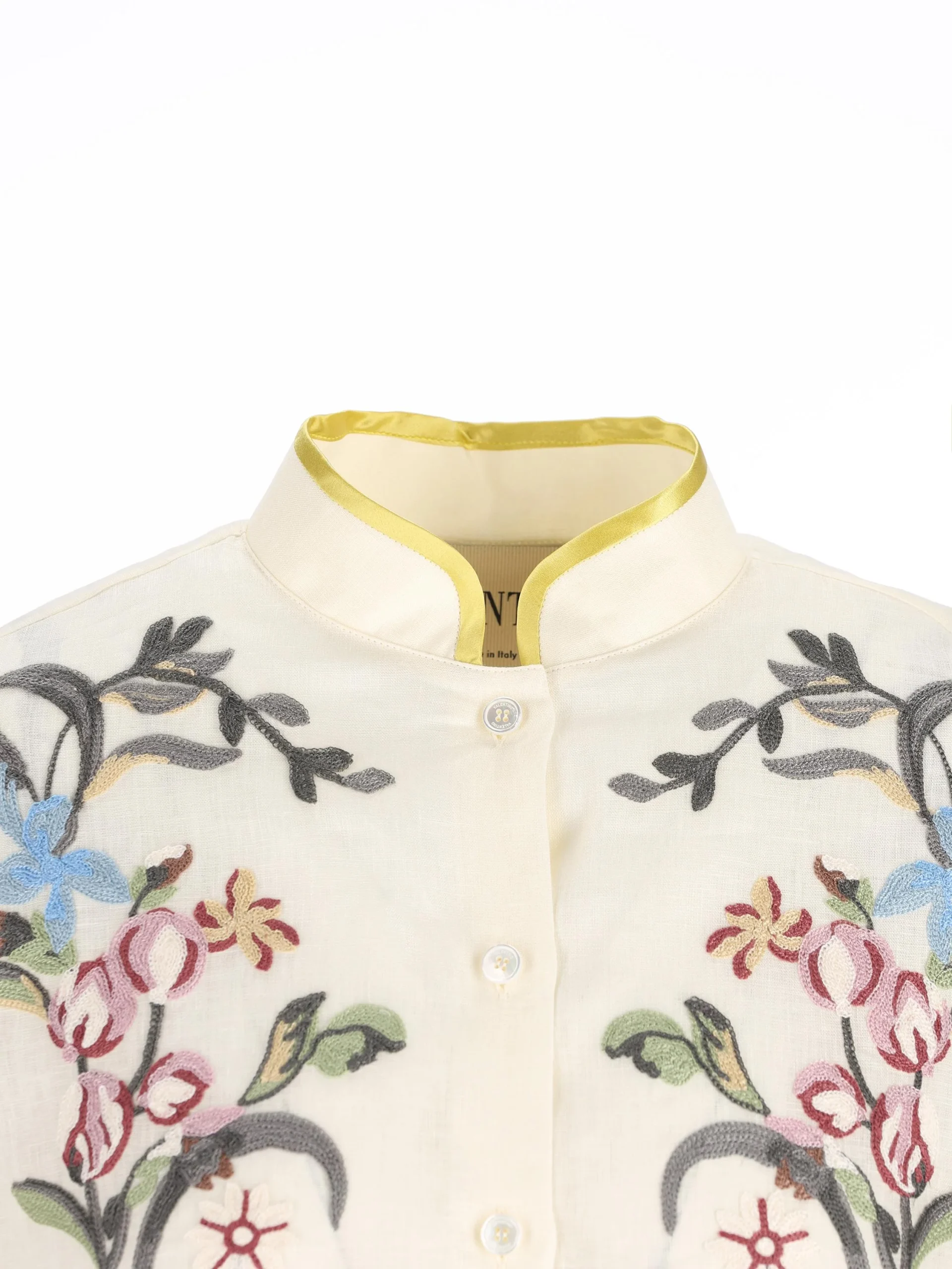 VALENTINO GARAVANI Camicia In Lino Ricamata - immagine 4