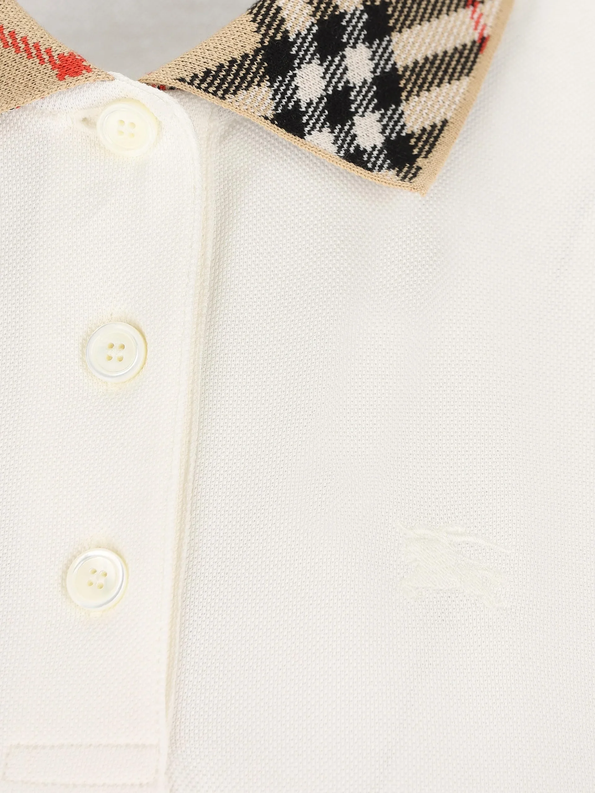 BURBERRY Polo In Cotone Check - immagine 5