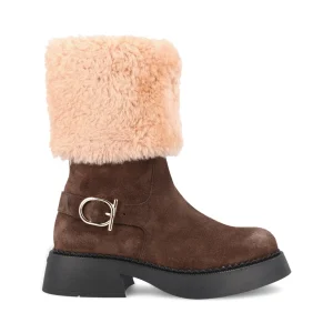 FERRAGAMO Stivale Basso In Pelle