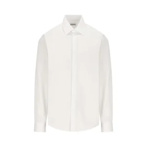 BURBERRY Camicia In Popeline Di Cotone