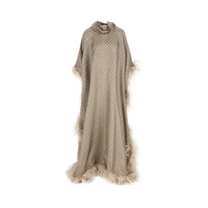 GUCCI Abito Lungo In Twill Di Seta