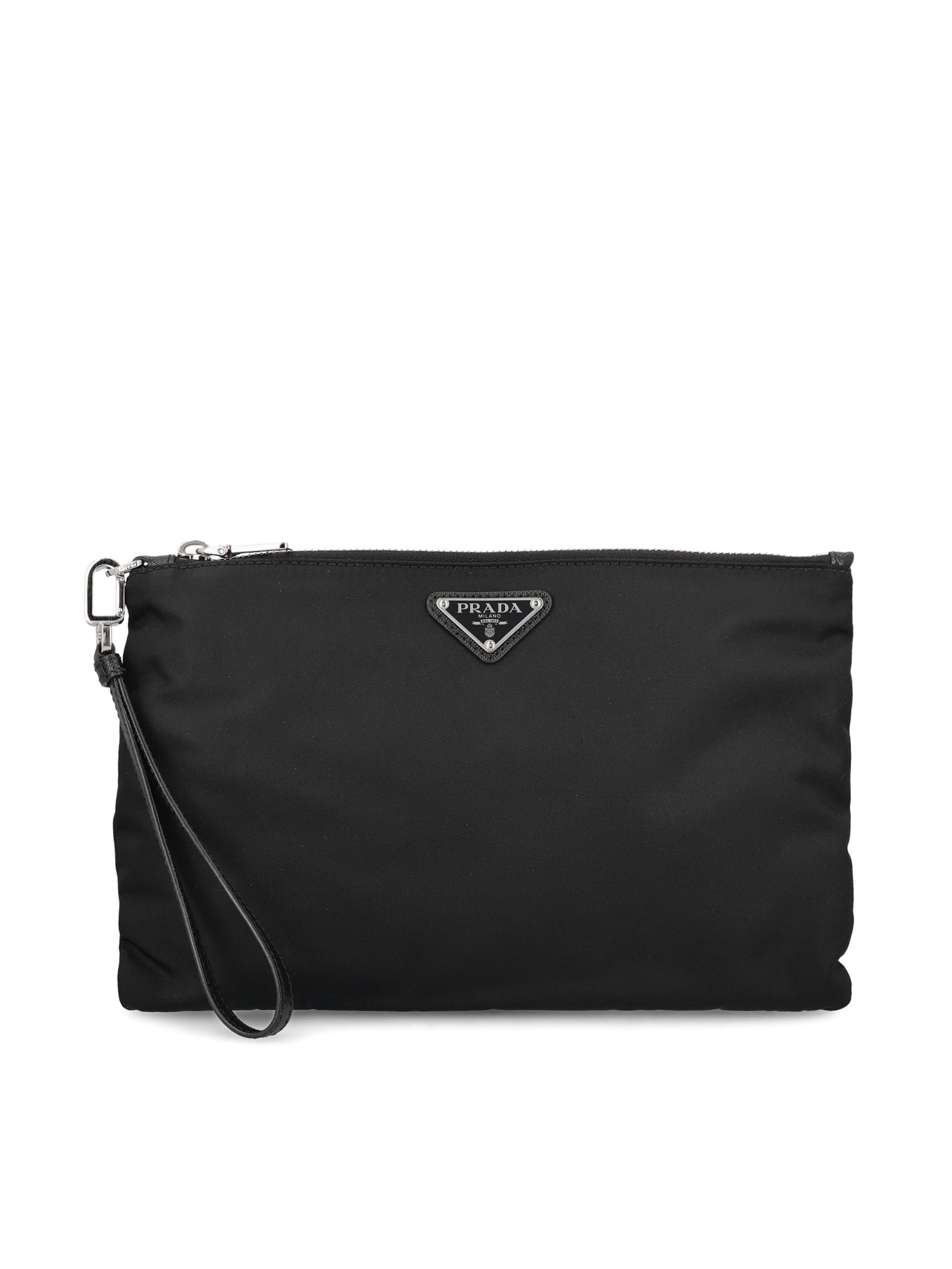 PRADA Pouch In Re-Nylon E Saffiano - immagine 2