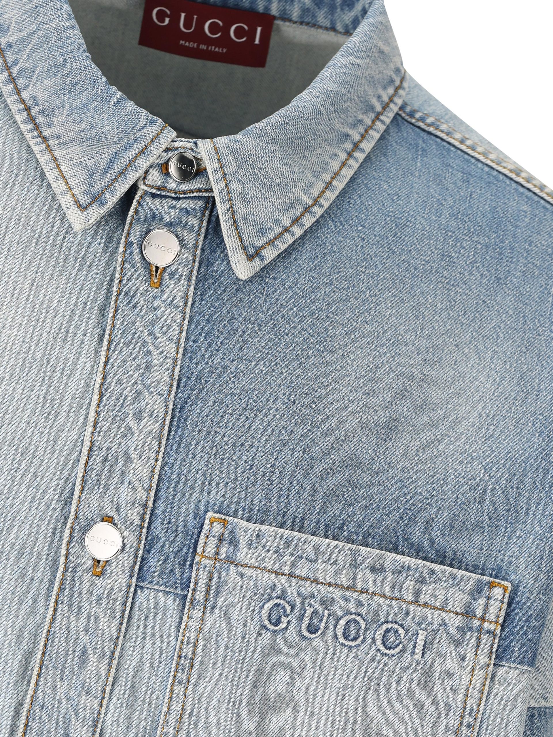 GUCCI Camicia In Denim - immagine 5