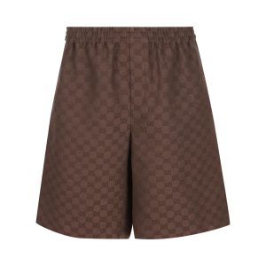 GUCCI Shorts GG In Misto Lino
