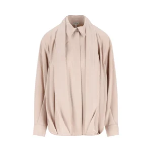 LOEWE Camicia Drappeggiata In Seta