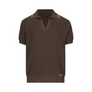 PRADA Polo In Seta E Cotone