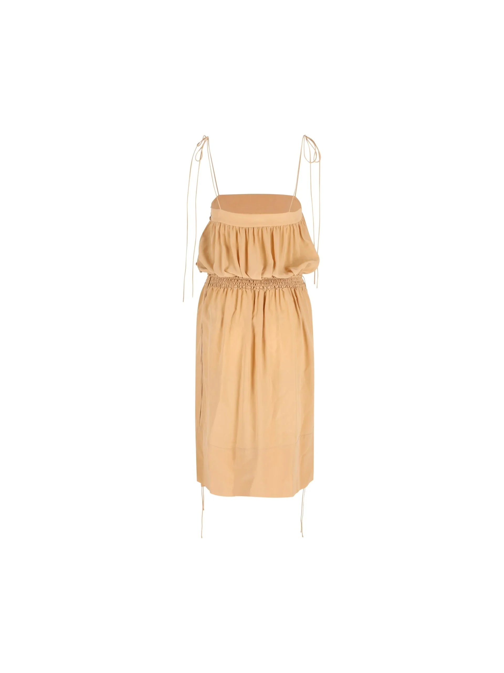 SAINT LAURENT Abito Balloon Midi In Seta - immagine 3